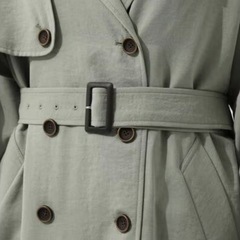 アズールバイマウジー　ONE FLAP TRENCH COAT MINT S トレンチコートの画像