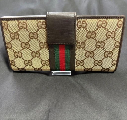 グッチ Wホック 長財布 美品 正規品