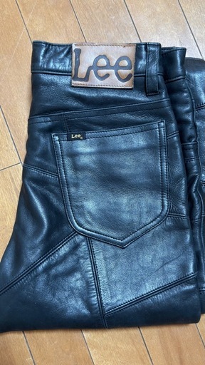 【廃盤】Lee RIDERS 牛革 5201 パッチワークレザーパンツ W30
