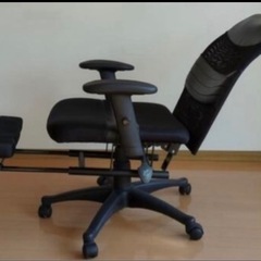 オットマン付き　デスクチェア①の画像