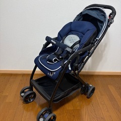 Aprica ベビーカー ソフィア(西松屋限定モデル) 折りたたみ式　ネイビーの画像