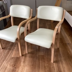 スタッキングチェア２脚セット【町田市再生家具】　260495の画像