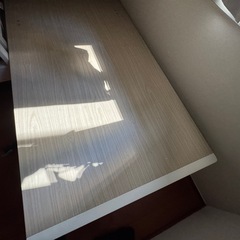 RASIK 日本製 ガス圧跳ね上げベッド（棚付き・縦開き）：アイボリーの画像