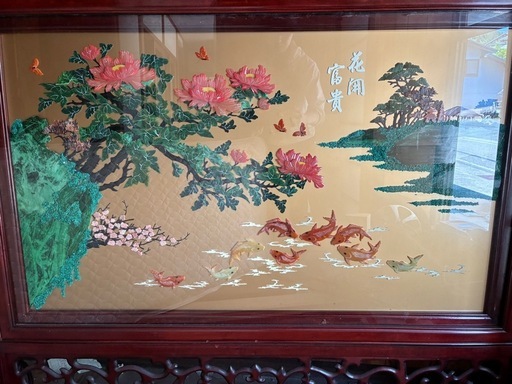 中国美術 衝立 ついたて 屏風風インテリア 和室インテリア 伝統工芸
