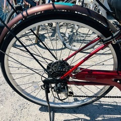 放【格安自転車販売】【fire】自転車 26インチ ワインレッド の画像