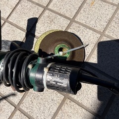 日立工機 125mm ディスクグラインダー 中古品 動作確認済み 管理番号3005の画像