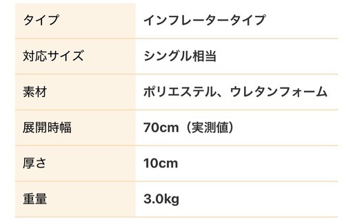 CAMDOOR インフレーターマット