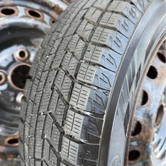 札幌市内配送可 24年製 ヨコハマ iceGUARD iG60 スタッドレスタイヤ4本セット 165/70R14 81Q  9分山程度の画像