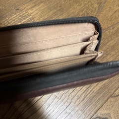 茶色財布　汚れありの画像