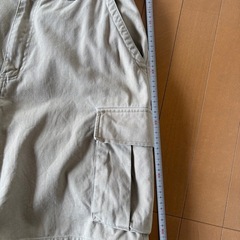 Navy Blue ベージュ カーゴショートパンツ Mサイズの画像