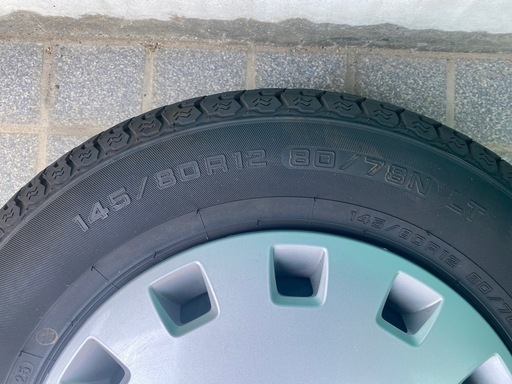 美品)日産クリッパー純正ホイールとタイヤセット9部山