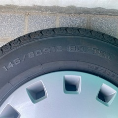 美品)日産クリッパー純正ホイールとタイヤセット9部山の画像
