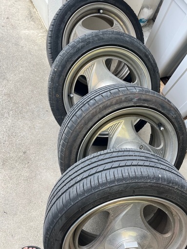 WORK 3スポーク 16インチ アルミホイール タイヤ付き4本セット 中古