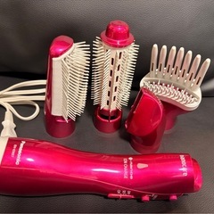 【4種フルセット】パナソニック くるくるドライヤー ナノケア EH-KN97 (小傷あり・動作良好)の画像