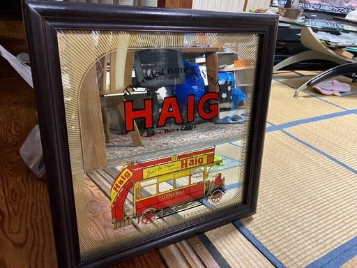 パブミラー Haig ヘイグ スコッチウィスキー レトロ鏡 ビンテージ