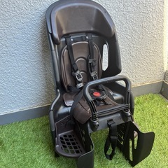 OGK自転車用チャイルドシート ブラック シート部分ブラウンの画像