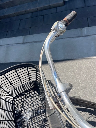 【ブリヂストン】電動アシスト自転車 ブラウン 前カゴ付き