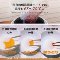 炊飯器 Epeios 4合炊き 低温調理可の画像
