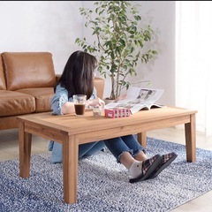 【良品テーブル 】センターローテーブル 北欧 おしゃれ 木製 モダン 幅110 カフェ ローテーブル 長方形 リビングの画像