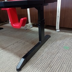 [八7466]  ニトリ  ゲーミングローデスク  GM004  外形寸法  幅1180㎜  奥行き630㎜  高さ400  450  500㎜の画像