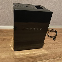【2025新登場・AIスマート】 加湿器 大容量 5L 知能恒湿 ハイブリッド式加湿器 加熱式 &超音波式 4重除菌 & マイナスイオン 抗菌カートリッジ 空気清浄機能 100℃高温除菌 アロマ対応 上から注水 パワフル加湿 省エネ 静音設計 リモコン付き 空焚き防止 乾燥対策/花粉症対策 新生活 寝室/オフィス/会社/家庭用 日本語取扱説明書付き (ダークグレー)の画像
