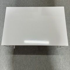 白 PCラック 卓上収納 机上ラック  パソコン台　奈良市の画像