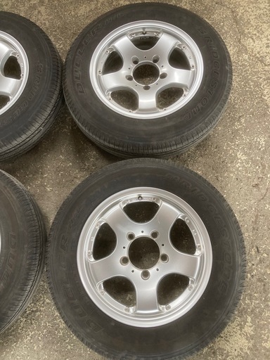 スズキ ジムニー JB23 夏タイヤ アルミホイール付き4本セット BRIDGESTONE DUELER H/L 175/80R16 