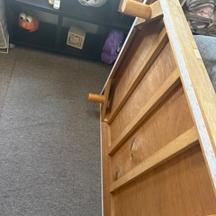シングル木製ベッド枠＋マット  の画像