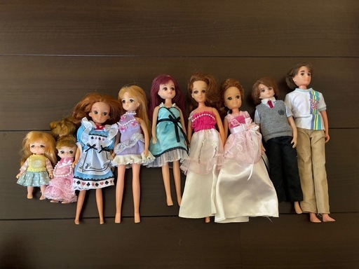 リカちゃん人形、ドレス、服、靴、家具