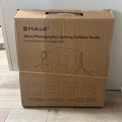撮影ボックス LEDライト付き30cm PULUZ PU5130 小物撮影 フリマ撮影用の画像