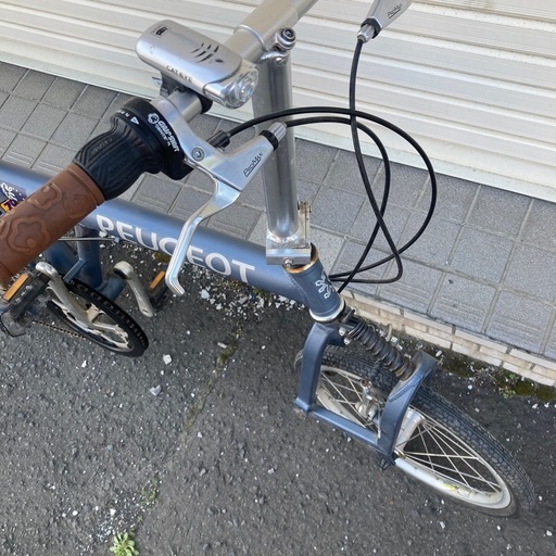PEUGEOT プジョー pacific 折りたたみ式 自転車 18インチ 8段変速 グレー