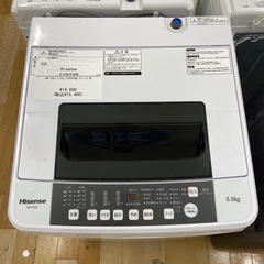 【トレファクラパーク岸和田店】2020年製 全自動洗濯機 Hisense 6ヶ月保証付の画像