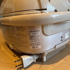 【0円】象印 IH炊飯器（3合炊き）NP-RK05の画像