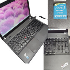 【整備済】 LENOVO E540 ノートパソコン i3 メモリ8GB SSD128GB(新品) Office2021の画像