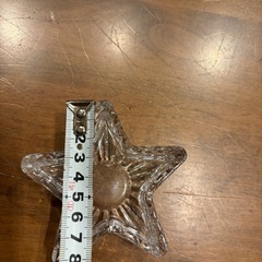 星のガラスの入れ物の画像