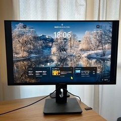 [ジャンク品]PCモニター28インチ　JAPANNEXTの画像