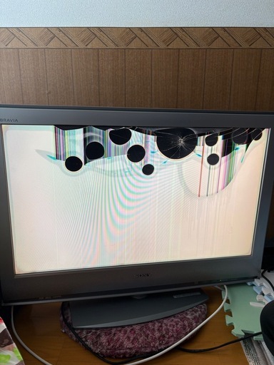 SONY ジャンクテレビ 部品取りリメイク、解体 (マーブル❁⃘*.ﾟ