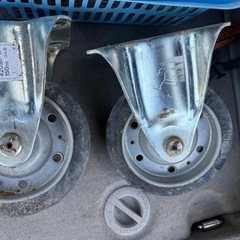 【重量用キャスター4個セット】150mm ゴム車 自在2 固定2 台車・DIY・機械、運搬、台車の画像