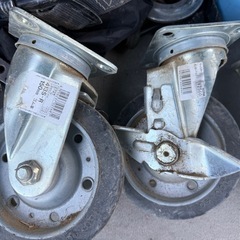 【重量用キャスター4個セット】150mm ゴム車 自在2 固定2 台車・DIY・機械、運搬、台車の画像