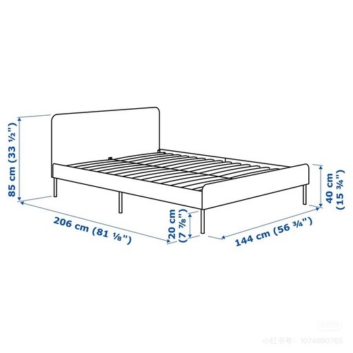 IKEA ベッド　マットレス付き