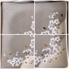 【新品未使用】桜柄 正方形 角皿 5枚セット 和食器 陶彩(TOHSAI)の画像