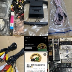 HDMI.リモコン、AM／FMアンテナ、プリン写る　、アダプター、カートリッジの画像