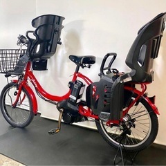1年保証 送料無料　ヤマハ　パスバビー　20インチ　子供乗せ　3人乗り 電動アシスト自転車　g519の画像