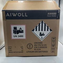 ポータブル電源　AIWOLL AW600の画像