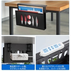 ノートパソコンスタンド　デスクサイド収納ラックの画像