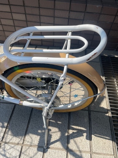 自転車 16インチa.n.design works 白      