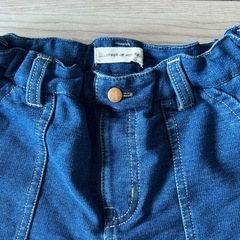 【美品】センスオブワンダー デニム風ハーフパンツ 90の画像