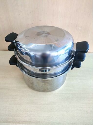 アムウェイ クィーン 6L シチューパンセット 両手鍋 蒸し器 Amway Queen IH対応 札幌 北20条店