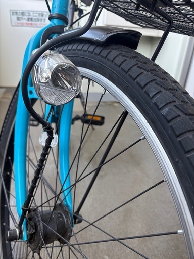 自転車　青　６段変速
