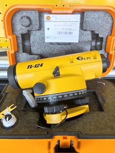 （中古） テクノ TL-124 オートレベル（三脚付き）沖縄市KODEN